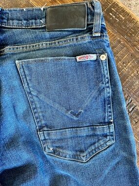 Hudson Jeans Men's Straight leg Dark Blue Relaxed Denim Jeans  Sz 30X32